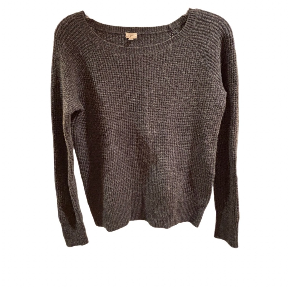 J.Crew Waffle-Knit Sweater – XS – Charcoal Gray